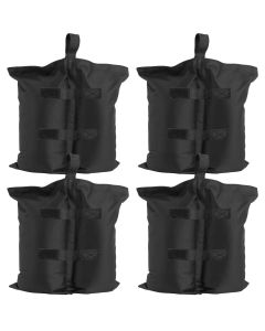 Juego de 4 pesas para pie de carpas rellenables com arena, 36x0,50x33 cm