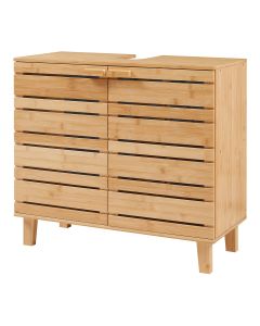 Móvel de toucador Epind 60x66x30 cm em bambu natural [en.casa]