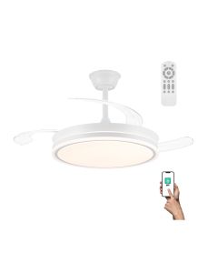 Ventilador miso evo white LED 72w