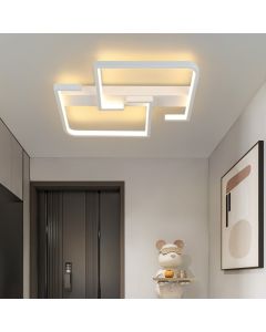 Nettlife moderna luz de teto LED 19w, 30 cm lâmpada branca quente 3000 k