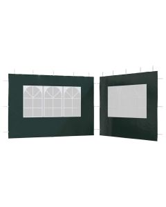 Parede lateral com janela p/ tenda de festas 2 pcs pe verde