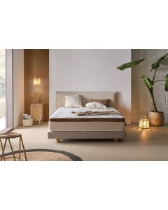 Colchão viscoelástico 135x190 cm com 25 cm de conforto bio-resistente.