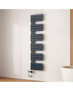 Emke toalheiro elétrico 1599x400 mm cinza antracite 800w Wi-Fi ipx4
