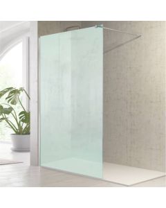 Painel fixo de box fresh prata brilhante - 118.5/120 cm