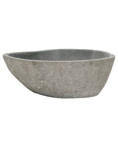 Lavatório de pedra do rio oval (37-46)x(29-36) cm