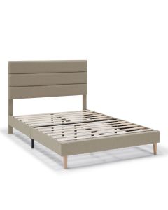 Cama estofada aroma de 30 cm, 150x190 cm, bege