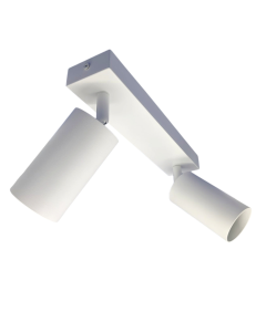 Luminária de teto giratória de 2 braços para gu10 cor branca