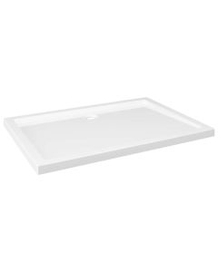Base de chuveiro retangular vidaxl abs branca 70x100 cm