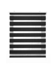 Storesdeco| estore de rolo dia/noite duplo em tecido cinzento, 120 x 250 cm