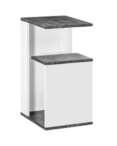 Mesinha de cabeceira 35x29.5x60 cm bicolor Homcom, casa - quarto