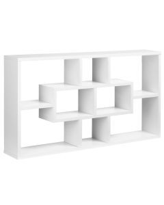 Estante de parede 85x14,5x47,5 cm aglomerado color blanco Homcom