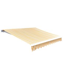 Lona para toldo laranja e branco 350x250 cm