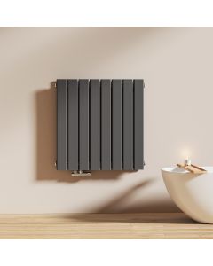 Emke radiador água quente aço plano camada dupla antracite 63x62 cm