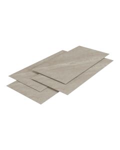 Revestimento de parede bladel 12 painéis PVC 120x60cm - pedra creme
