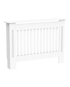 Cobertura radiador 112x19x81cm mdf color blanco Homcom