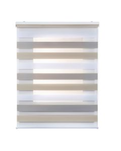 Storesdeco| estore de rolo dia/noite duplo em tecido tricolor, 120 x 180 cm
