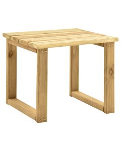 Mesa de espreguiçadeira 30x30x26 cm madeira de pinho impregnada