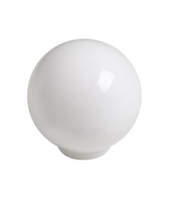 Puxador esfera de abs 29mm branco brilhante, lote com 50