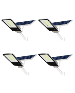 4x LED streetlight 200 w solar ip65 200 LEDs 4000 lm 6000k branco frio