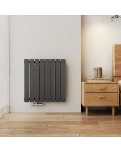 Emke radiador água quente aço plano camada única antracite 63x62 cm