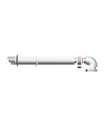 Ariston, kit salida de humos horizontal, compatible con next evo sft,