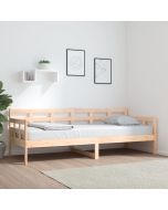Sofá-cama 80x200 cm madeira de pinho maciça