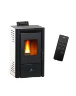 Salamandra a pellets anita 9,4 kw branco sannover