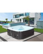 Spa inflável  "nice" em PVC - 6 lugares - marrom/ creme