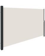 Tectake toldo lateral retrátil, aço, poliéster, 300x200 cm, bege
