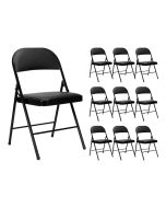Pack 10 cadeiras dobráveis ​​acolchoadas Thinia Home