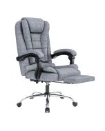 Rattantree cadeira de escritório ergonómica com apoio para os pés, cinzenta