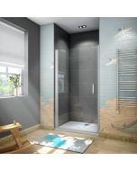 Porta de duche bater 1 folha perfil cinza fosco,vidro 5mm,(986-1016)x1850mm