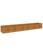 vidaXL jardinera elevada 291x50x36 cm de acero corten