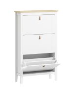Sapateira 80x24x131 cm color blanco Homcom, casa - móveis de armazenamento