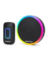 Aigostar campainha sem fio rgb, ip55, 0-120db, 60 melodias, para idosos