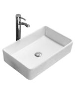 Lavatório de pousar 61x41x11,5 cm, branco
