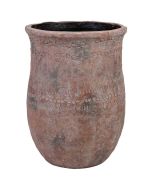 Vaso em fibra de vidro castanho 38x38x52 cm (altura)