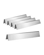 Lote de 5 barras aromatizadoras weber 62,23x6x6 cm em aço inoxidável p