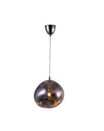 Lâmpada pendente moderna cristal azul E27 d280mm