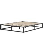 Estrutura de cama metálica 160 x 200 cm - preto