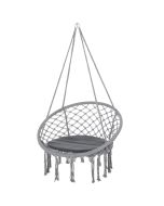 Cadeira suspensa polyester-cotton blend fiber, steel grey