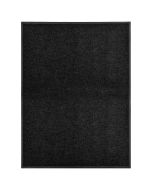 Tapete de porta lavável 90x120 cm preto pt9664
