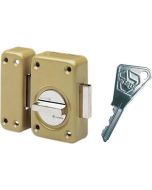 Fechadura de botão v136 cilindro envernizado de 40 mm (2 fechaduras no mesm
