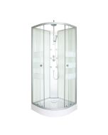 Ondée - cabina de duche de hidromassagem amelia - branco - quadrante 80cm