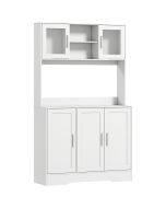 Armário de cozinha 108x35x180 cm color blanco Homcom, casa - cozinha