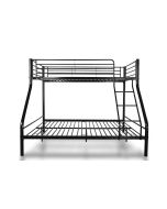Beliche duplo de metal para 3 pessoas, 200x145x96cm, cor preta