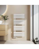 Emke toalheiro água quente 1041x500mm, 529w, branco, ligação lateral