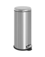 Balde de lixo 30l ø29,2x62,9 cm aço inoxidável 410 e pp color gris Homcom