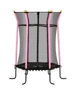 Trampolim para criança ø163,5x190 cm aço, pp e epe color rosa Homcom