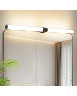 Nettlife luminária de parede com espelh LED preto 60x12 ip44